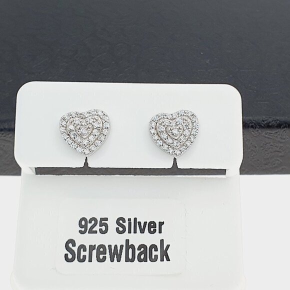 "925 sterling silver luxury CZ earrings for women/girls, Best for RJUS2227 - Picture 7 of 10